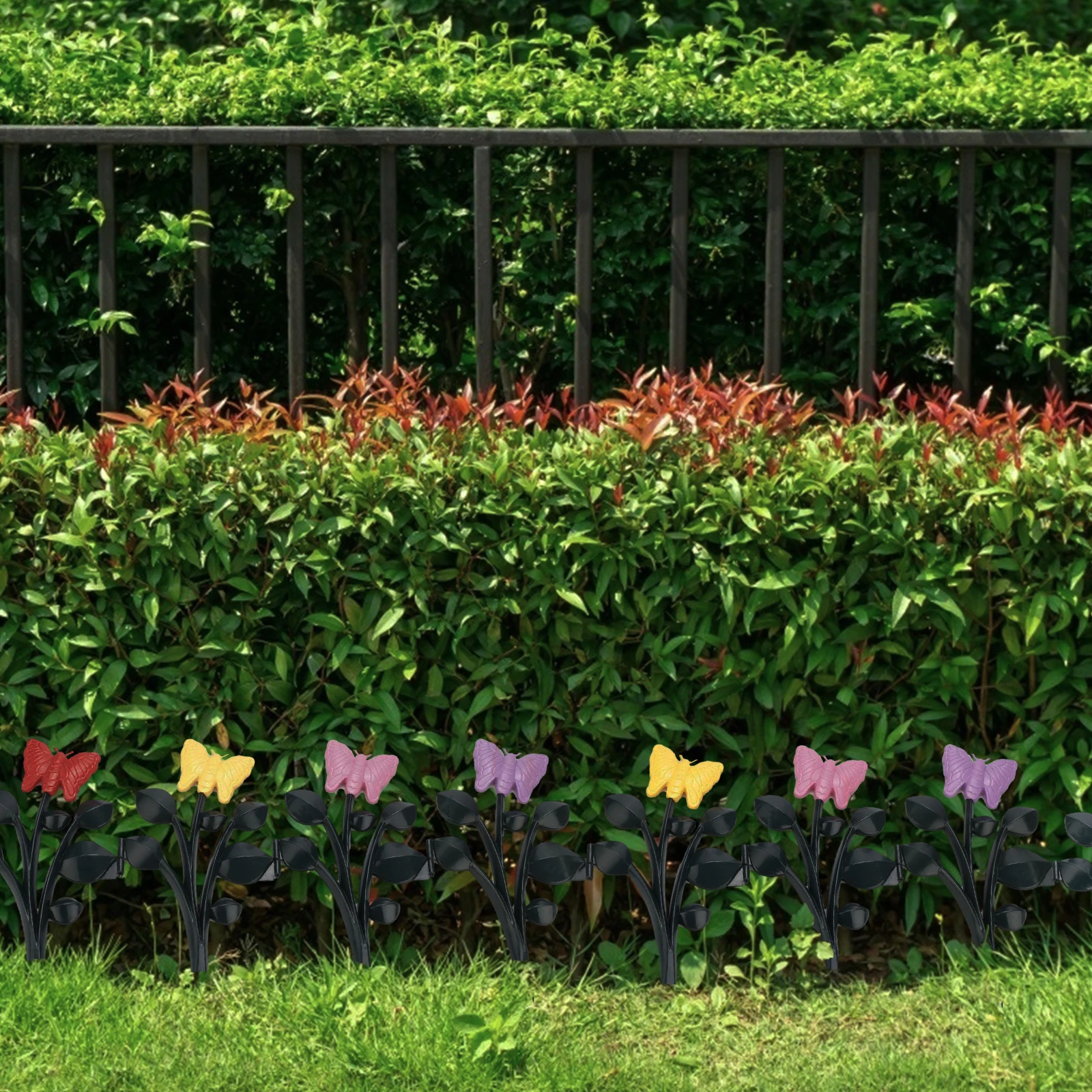 Flexible Garden Edging Border Fence, DIY Landscape Plant Divider, Weatherproof Lawn Grass Separator, Decorative Flower Bed Bound