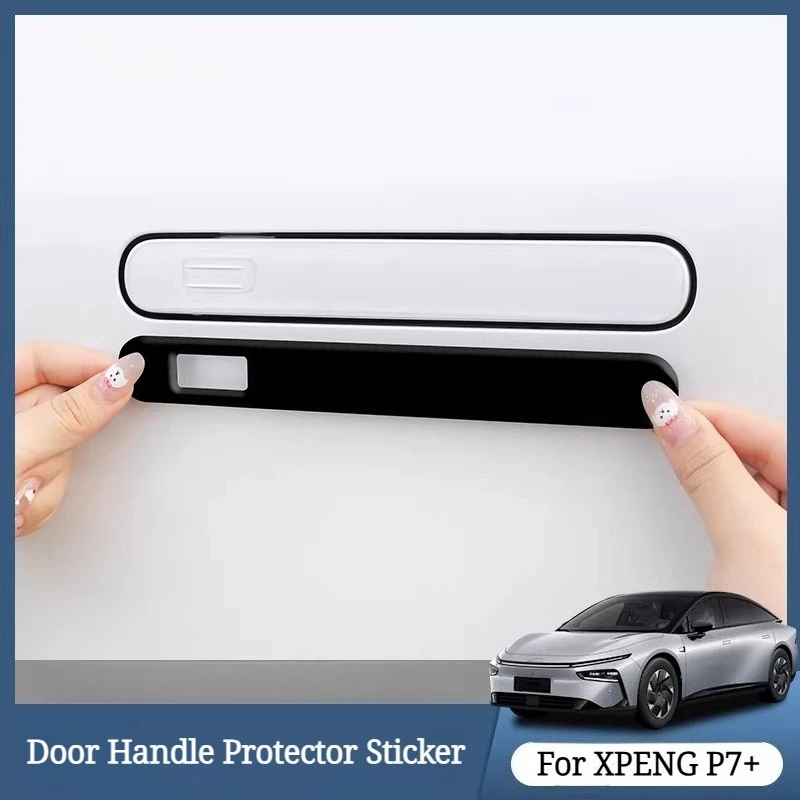 

Soft Rubber Door Handle Protector Sticker for XPENG P7+ Anti-Scratch Anti-Collision Strip Exterior Modification Accessories
