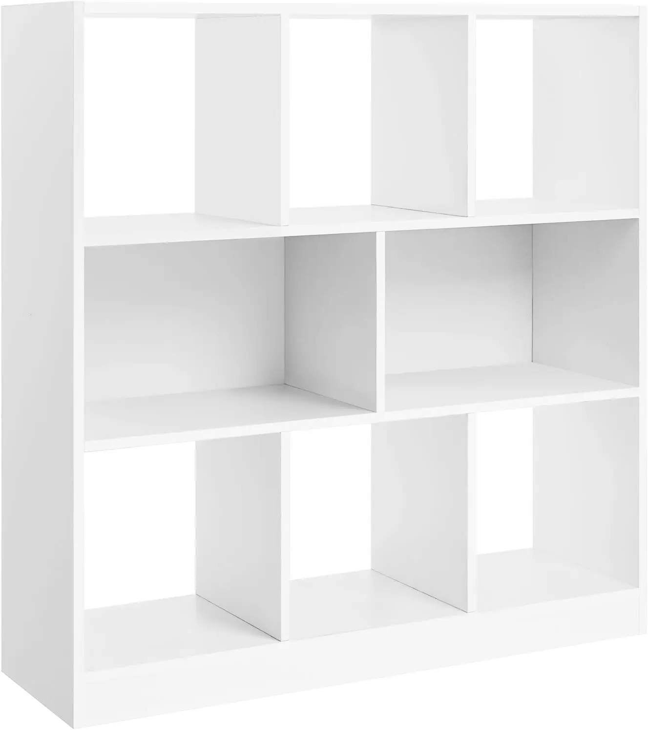 

Bookcase, Bookshelf, Freestanding Storage Unit, 8 Open Compartments, Used Horizontally, Vertically, Upside Down, 11 X 35.4 X