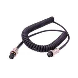 8 Pin Female Microphone Extension Cable for YAESU FT MD-1 MD100 MD200 FT1000 Mobile Radio Mic Extend Cord Accessory