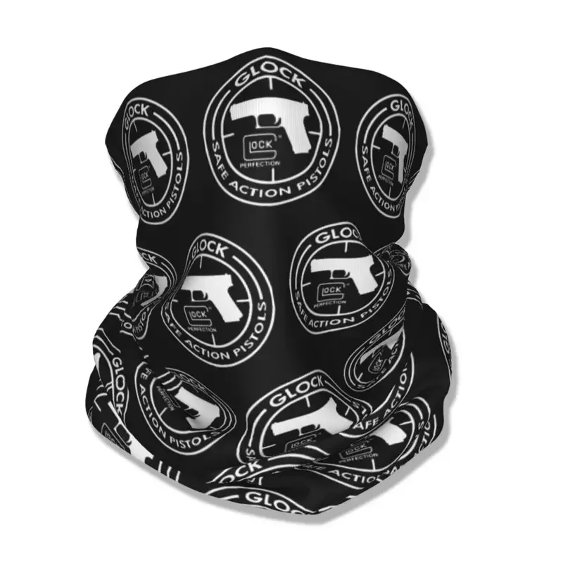 Glock taktische Schieß pistole Bandana Hals Gamasche gedruckt Wickels chal warmen Rad schal Wandern für Männer Frauen Erwachsene die ganze Saison