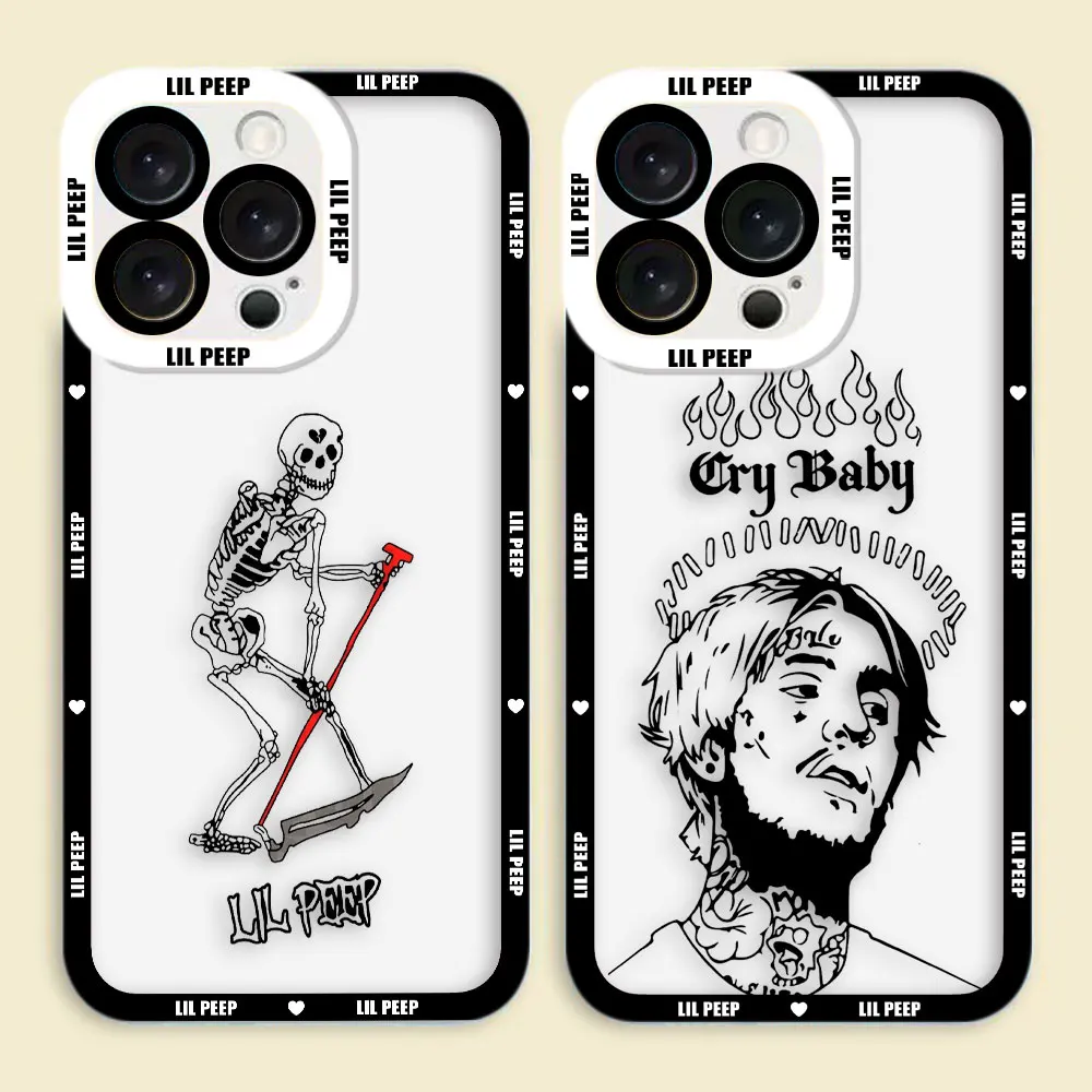 Funda transparente para teléfono Xiaomi 15 15T 11 LITE 11T POCO X7 X6 X5 X4 X3 GT F3 F5 M7 M6 M4 M3 TPU Funda Cry Baby Lil p-Peep