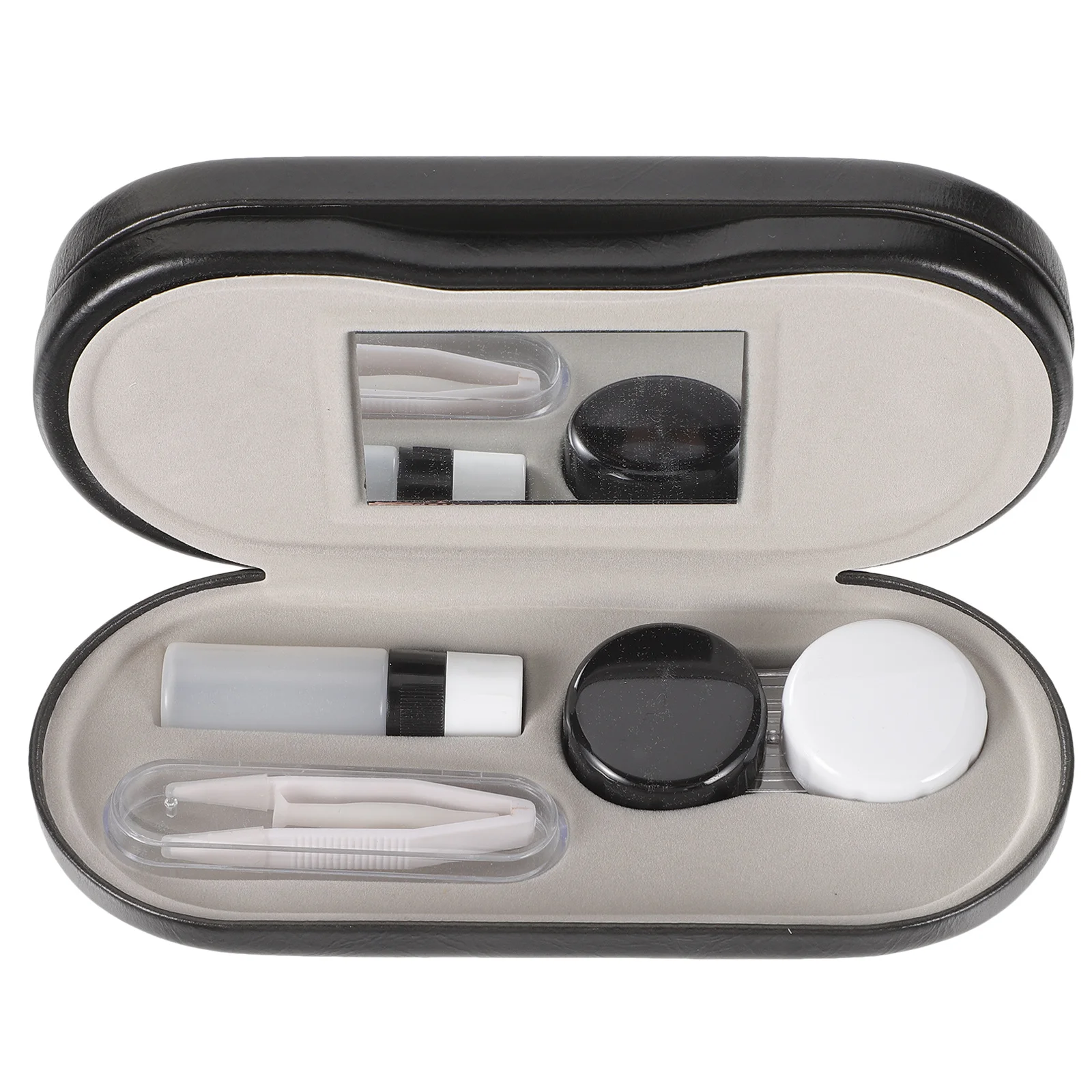 

1 комплект, 1 комплект, двухслойный футляр для очков, портативная жесткая коробка для путешествий, универсальный органайзер для очков, контейнер