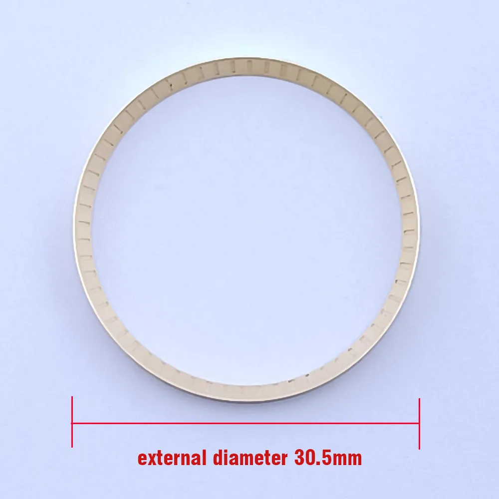 30.5 mm gold/rose gold copper ring suitable for NH35/36 movement watch shell parts NH35 shell inner shadow ring