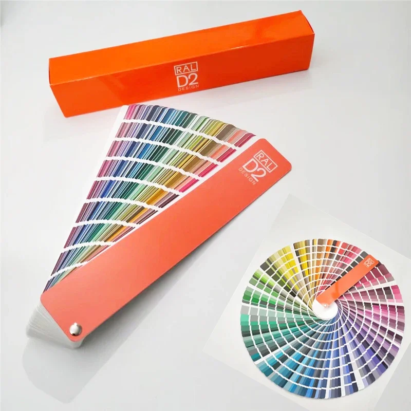 RAL Color Card D2 1825 Color International Standard Cmyk Printing and Packaging Clothing Paint Color Matching Card Sample