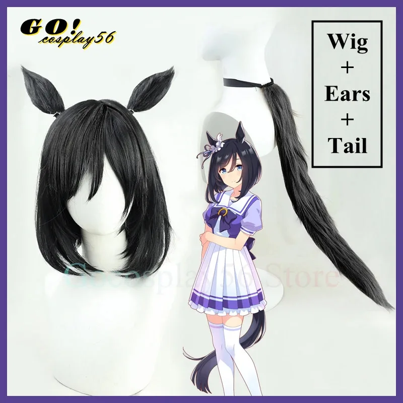 วิกผมคอสเพลย์ดาร์บี้ อิชิน แฟลช ปี 2025 พร้อมหูและหาง ผมสั้นตรงสีดำ สำหรับผู้หญิงและเด็กผู้หญิง ใหม่ สำหรับเล่นบทบาทไอดอล