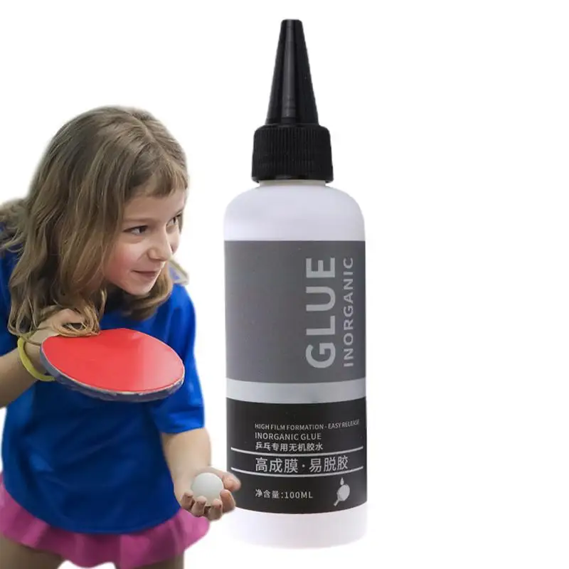 Table Tennis Paddle Glue 100ML Pingpong Racket Rubber Adhesive Fast Filming Water Based Professional Inorganic Rubber Glue