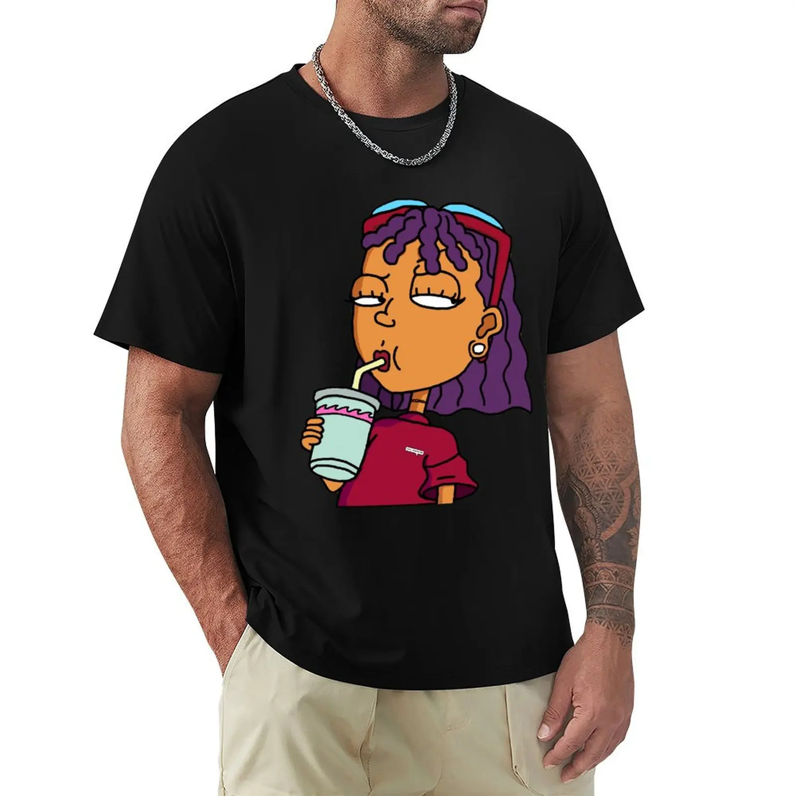 Rocket Power Reggie T-Shirt Fashion Casual Short Sleeve T-Shirt