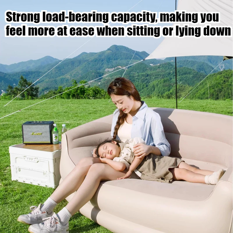 Automatic Inflatable Sofa Portable Outdoor Soft Breathable Raised Backrest Camping Air Mattresses Thickened Air Cushion Bed - view 5