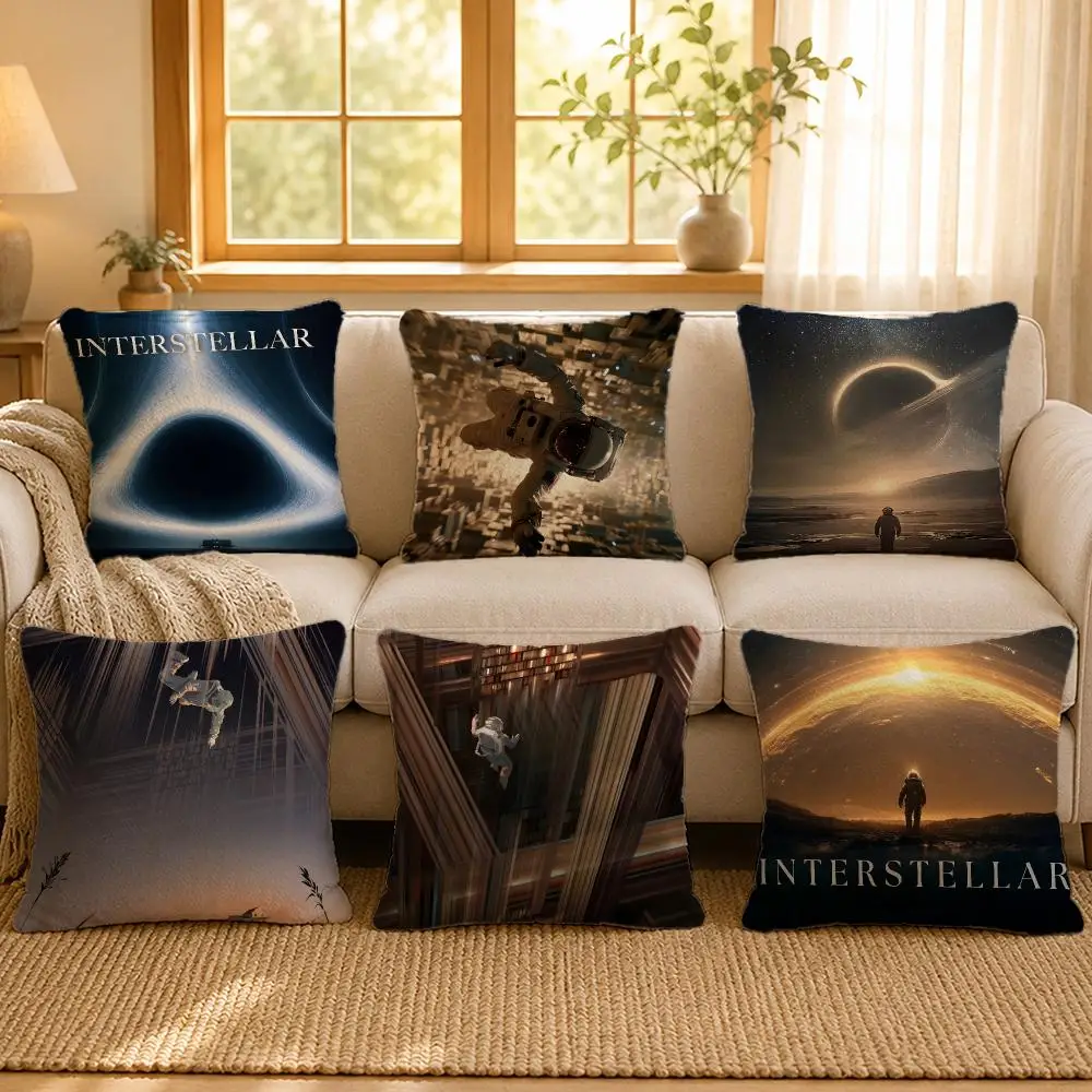 SciFi Interstellar Space Epic Cushion Cover Personalized Short Plush Soft Bedroom Sofa Home Decor Gift