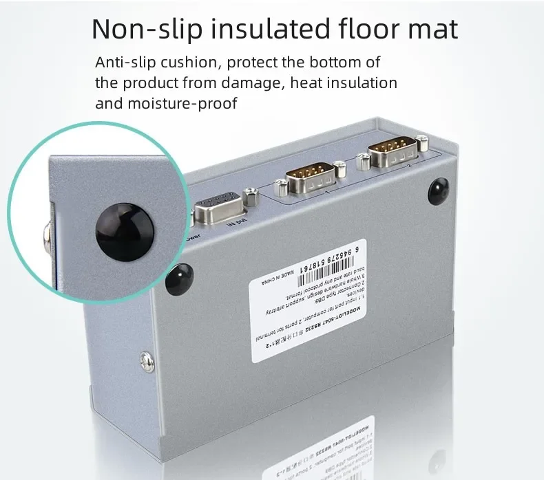 DTECH DB9 Convertidor de salida hembra-macho Reproduzca y enchufe Divisor de señal RS232 de audio de 1 entrada y 2 salidas