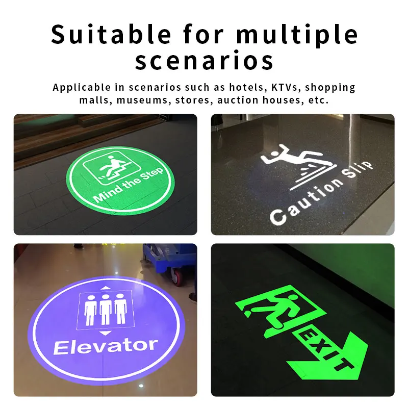 STLF Recessed Gobo Projector Free Custom Logo Advertising Lights LED Sign Wall Projection Lamp Outdoor Waterproof IP67 HD&Bright