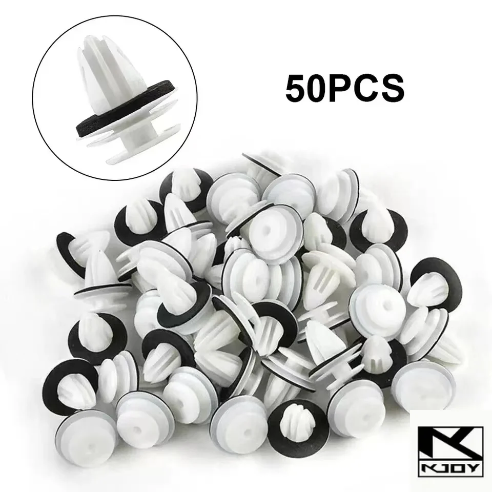 kkjoy 50Pcs Universal Car Clips Bumper Mudguard Door Panel Fastener used for different vehicles