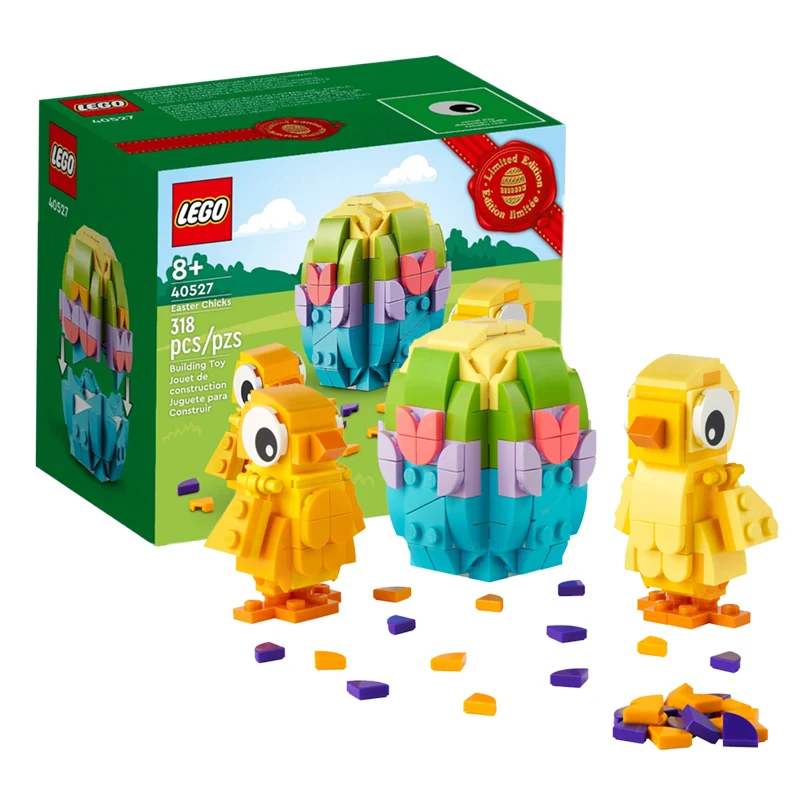 

LEGO 40527 Пасхальный фестиваль цыплят и пасхальных яиц, ограниченная серия Fangtouzi, головоломка, строительные блоки, игрушка в подарок