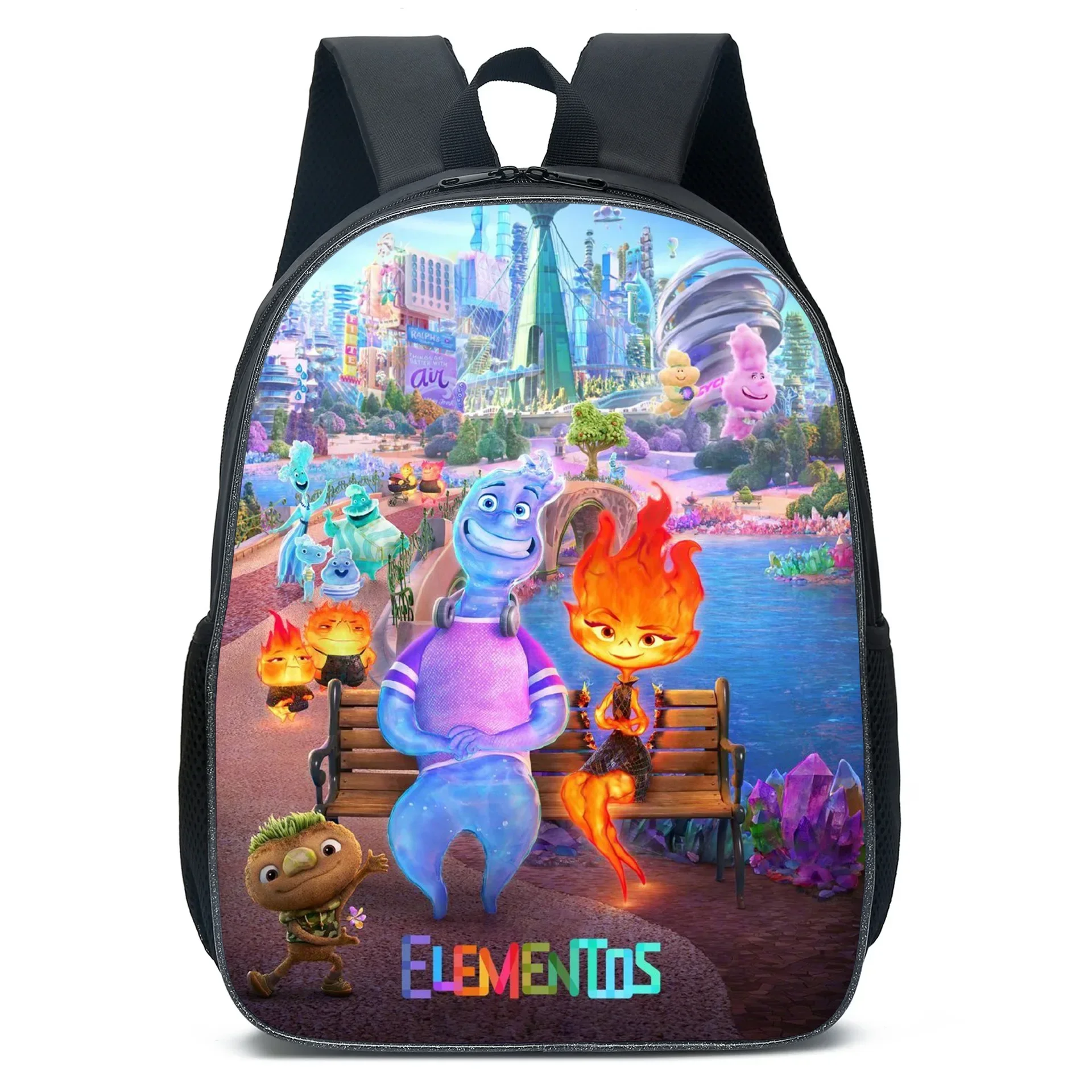 

MINISO Disney Elemental Two-dimensional School Bag for Primary and Secondary School Students and Children’s Backpack Best Gift