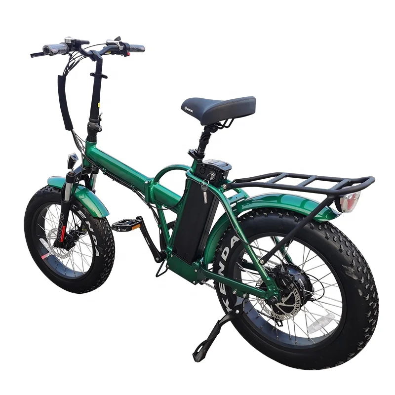6061 Alloy Aluminum Electric Folding Bike 26 Inch Fat Tire Foldable 750w 1000w E Bikes 13ah Integrated Battery E Bicycle