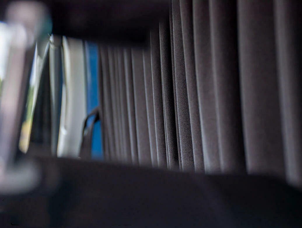 Track-Mounted Vehicle Sunshade Curtains Sun-Blocking Car Window Curtains Light-Blocking Fabric Sliding Door And Window Curtains