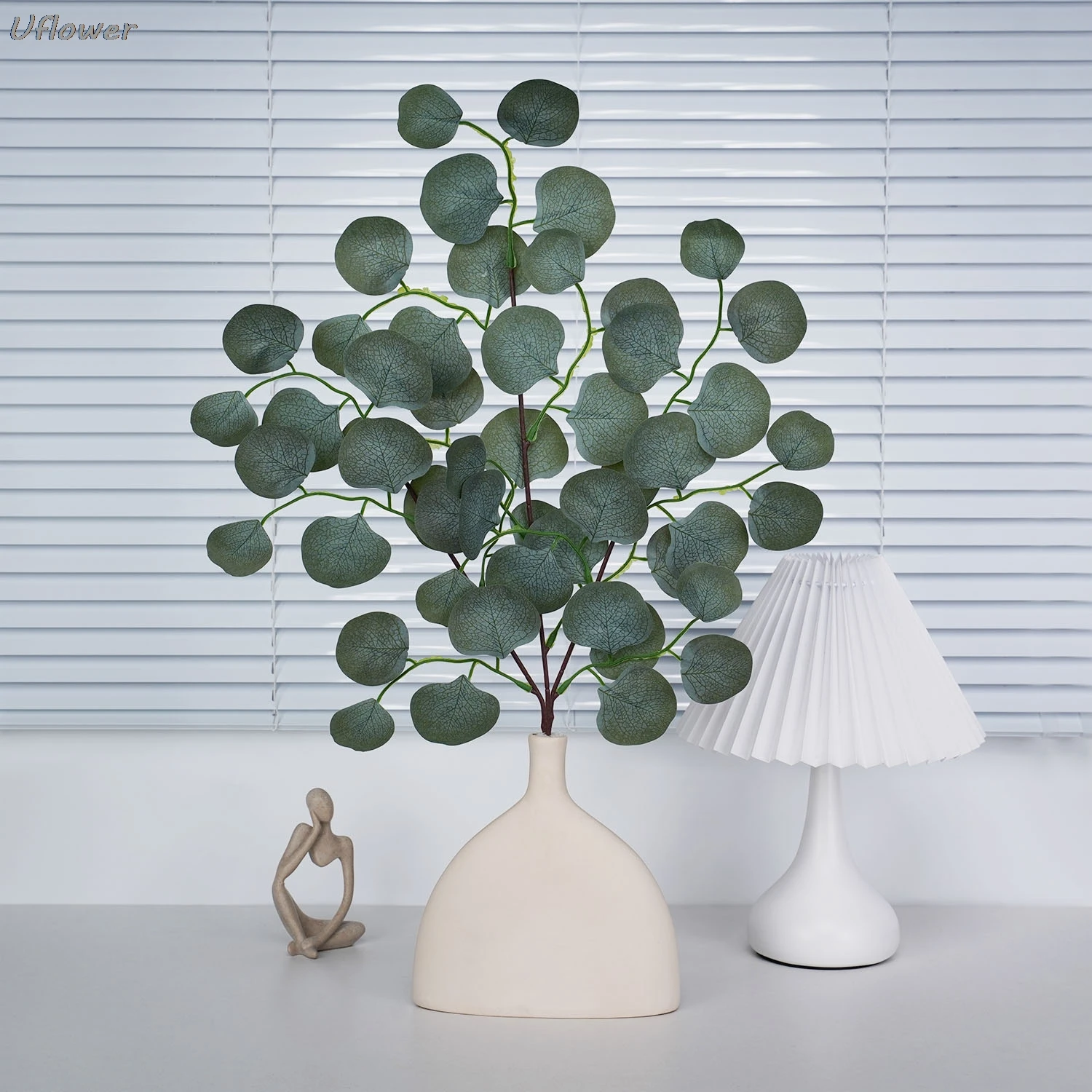 

Eucalyptus Leaf Vine Artificial Plant Christmas Decoration Fake Flowers for Home Garden Wedding Rose Arch Scrapbooking Vase