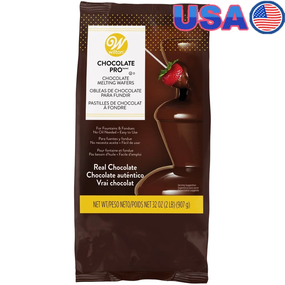 

Melting Chocolate Wafers Fondue and Fountains 32oz Dark Chocolate Candy Melts Perfect Dipping Fruits Cakes and Treats