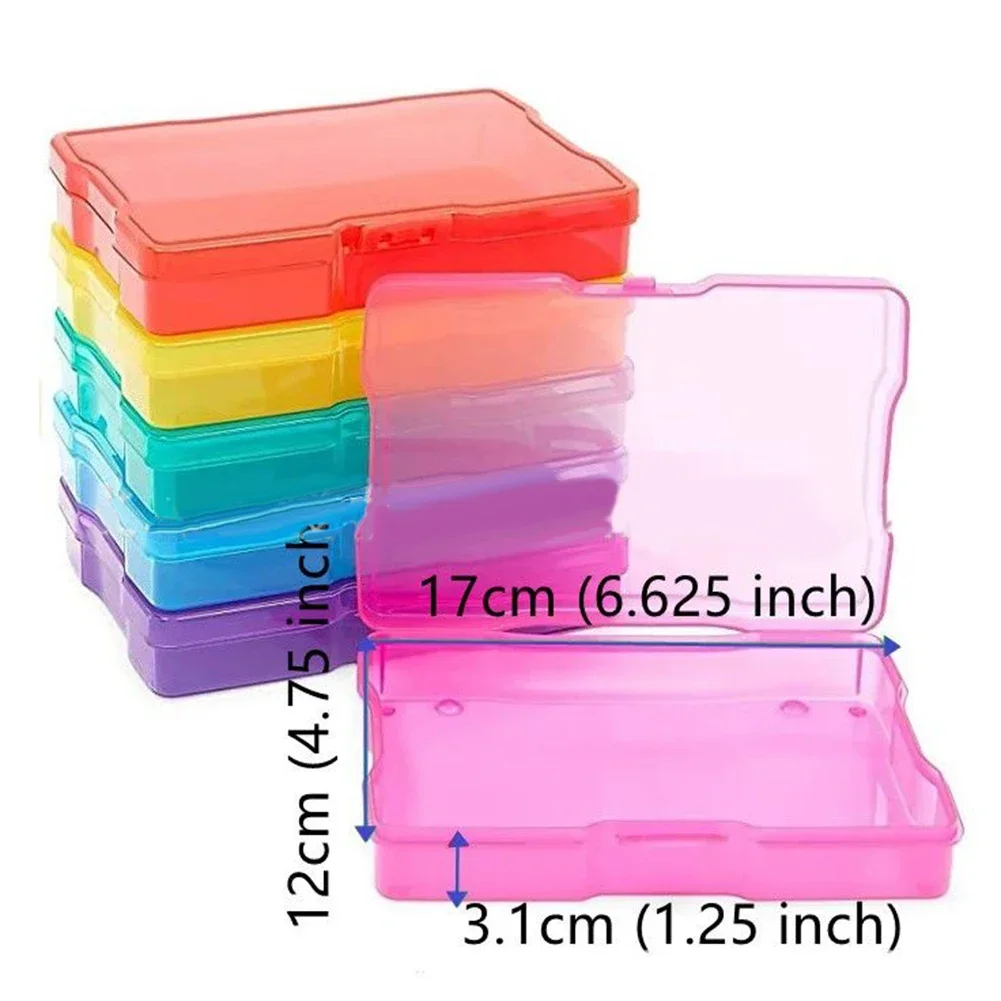 4x6 Inch Photo Storage Boxes Photograph Postcard Picture Album Organiser Craft Container Jewelry Electronic Component Organizer