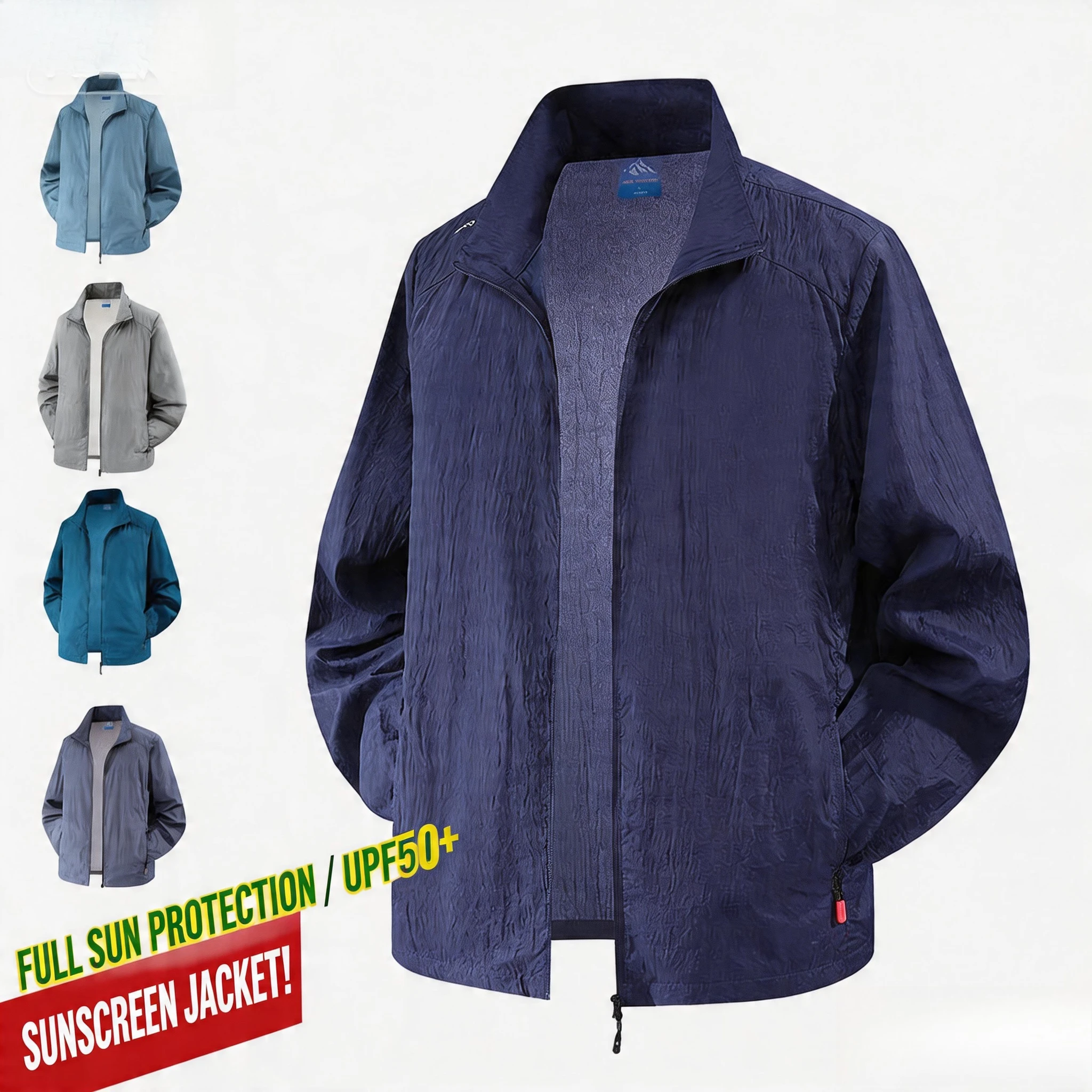 

Летние куртки для мужчин, ветровки, рыболовные пальто, ультратонкие солнцезащитные куртки для отцов, молодежная верхняя одежда, корейская одежда для путешествий