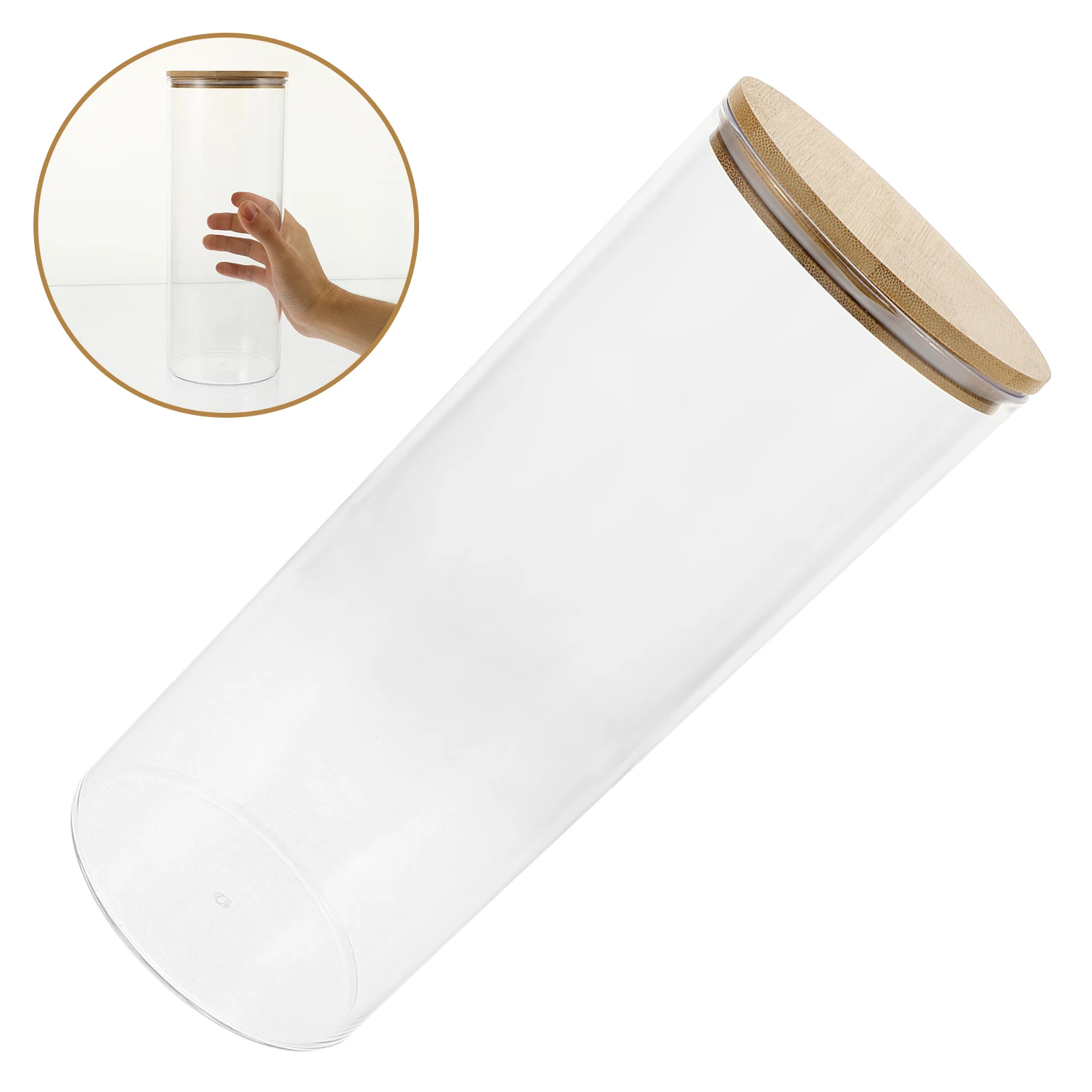 

Airtight Pasta Container Lid Sealed Storage Jar For Nuts Cereal Spaghetti Pantry Organizer Large Clear Reusable Buckle