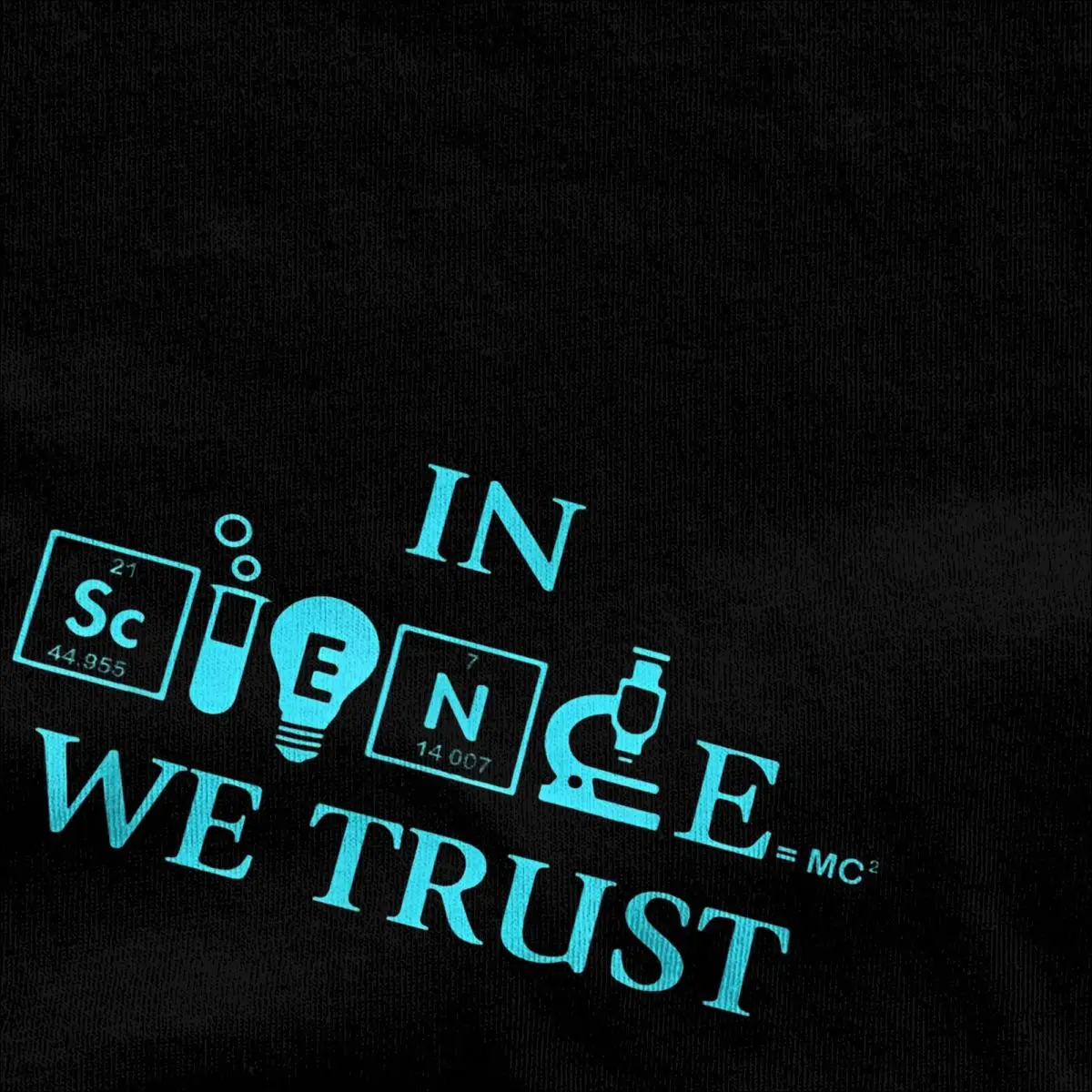 Funny Science In Science We Trust Scientists March Men\'s T Shirt Novelty Tees Chemistry Lover T-Shirt Pure Cotton Plus Size Tops