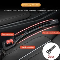 Car Seat Gap Filler Organizer Car Seat Gap Anti-leak Stopper Strip For Jaguar XF XE XJ F-Pace X-Type S-Type F-Type XK