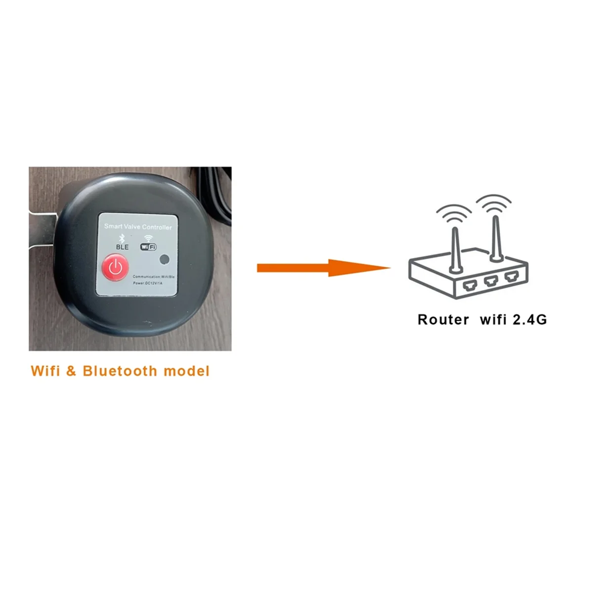 N34R_Tuya WiFi Smart Manipulator Valve Controller for Water Gas EU Plug