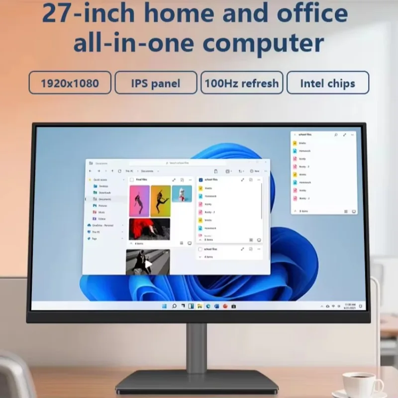 

excellent High Quality 27 Inch All in One Desktop 256GB Gaming/Office/Business Pc Machine I3 I5 I7 All-in-one Computer