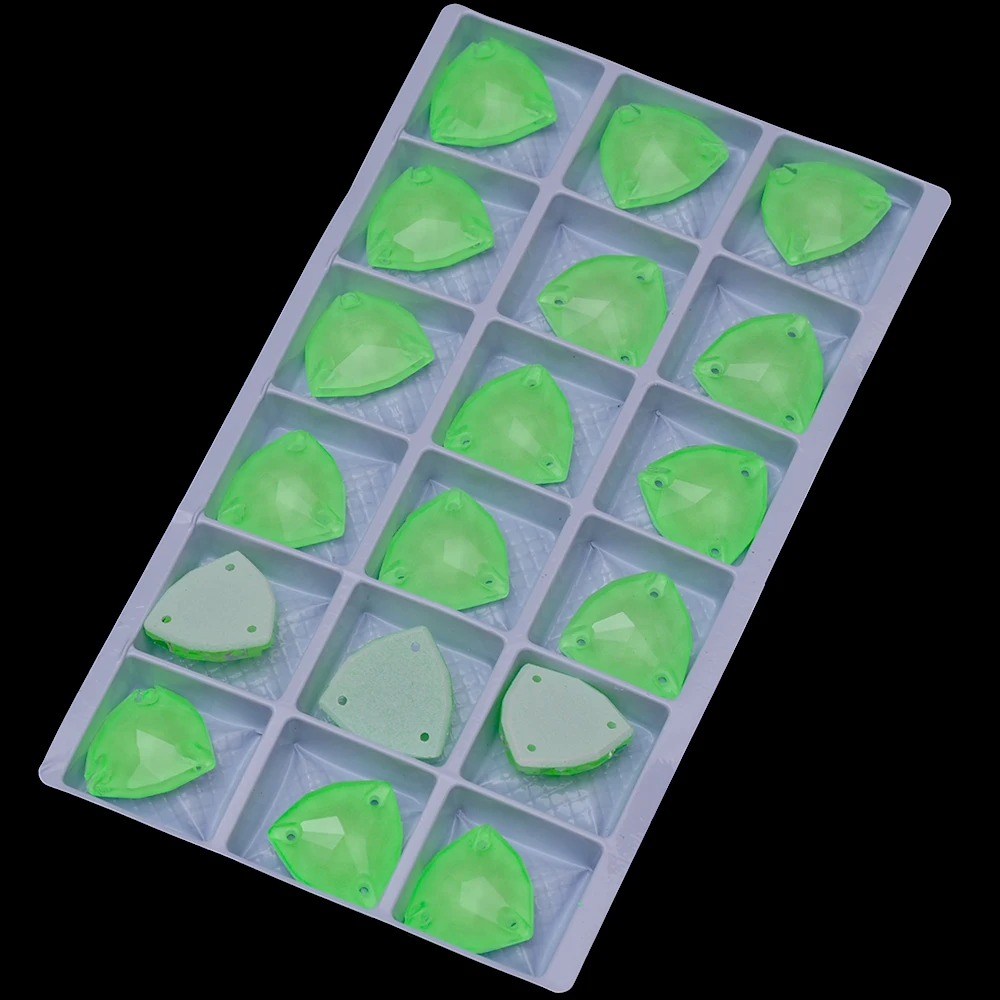 Pubrilex Neonfarbene K9 Trilliant Aufnähsteine mit abgeschrägten Kanten zur Dekoration von Kleidungsstücken und Kleidern, Nähkristalle – Detail 9