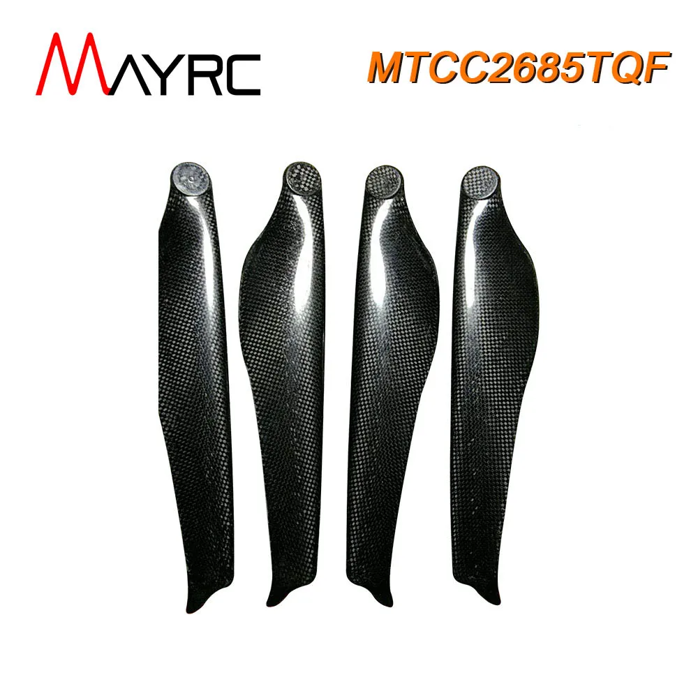 

4 Blades MAYRC 26.0x8.5 Inch CW CCW Composite Noise Reduction Carbon Folding Propeller for Agricultural Plant Photography UAV