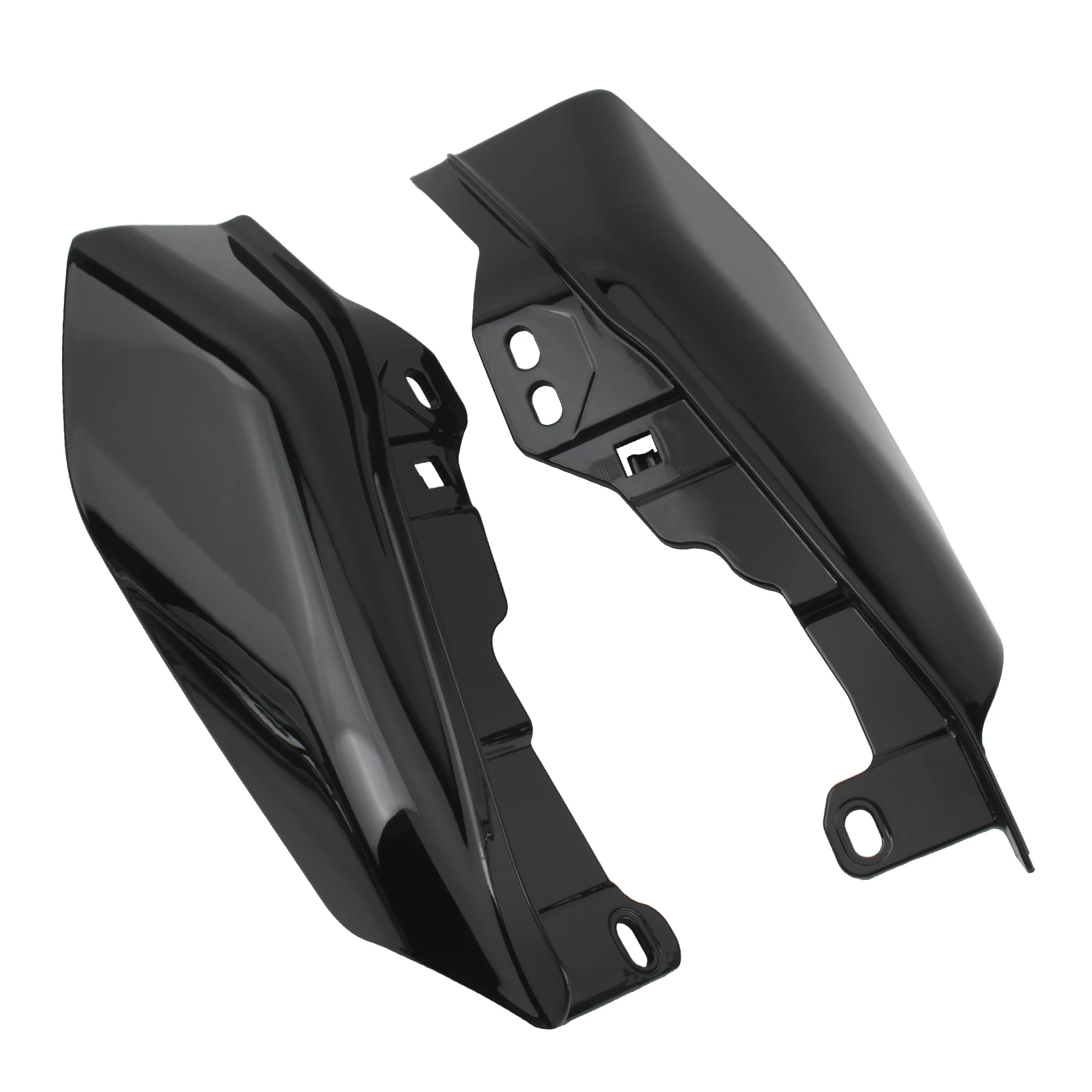 Motorcycle Chrome Black Mid-Frame Heat Shield Air Deflector Trim for Harley Touring Street Electra Glide Road King 2001-2022