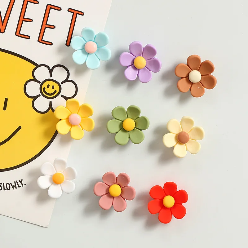 Bview Art لطيف زهرة مغناطيس الثلاجة الملونة قوية الزخرفية مضحك لخزانة السبورة مكتب المطبخ