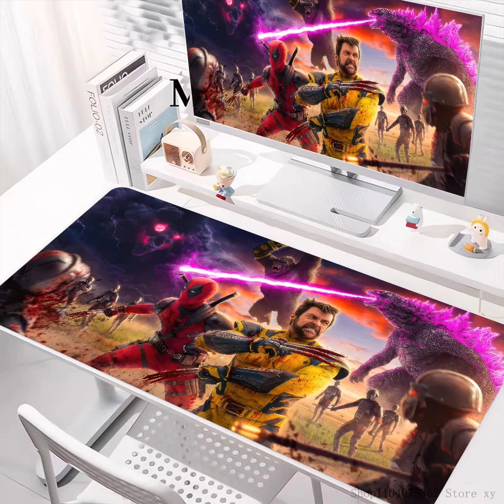 Hot Movies Deadpool & Wolverine Mousepad Large Keyboard Desk Mat Gaming Mouse Pad LockEdge Non-slip Mat