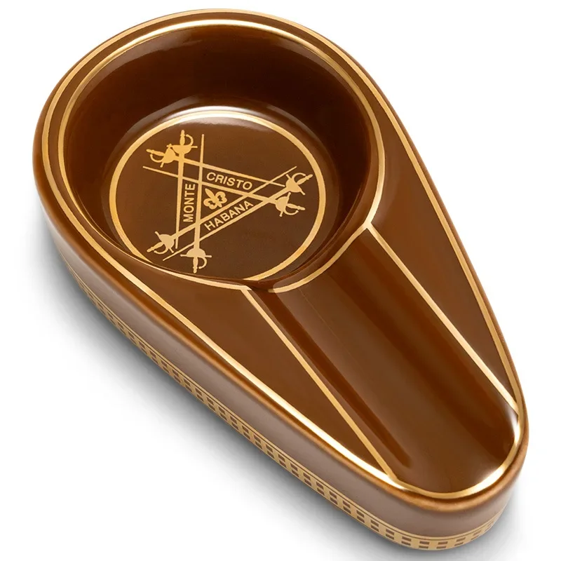 

Ceramic Cigar Ashtray Single Home Cigar Accessories Anti-Slip Portable Pocket Ashtray