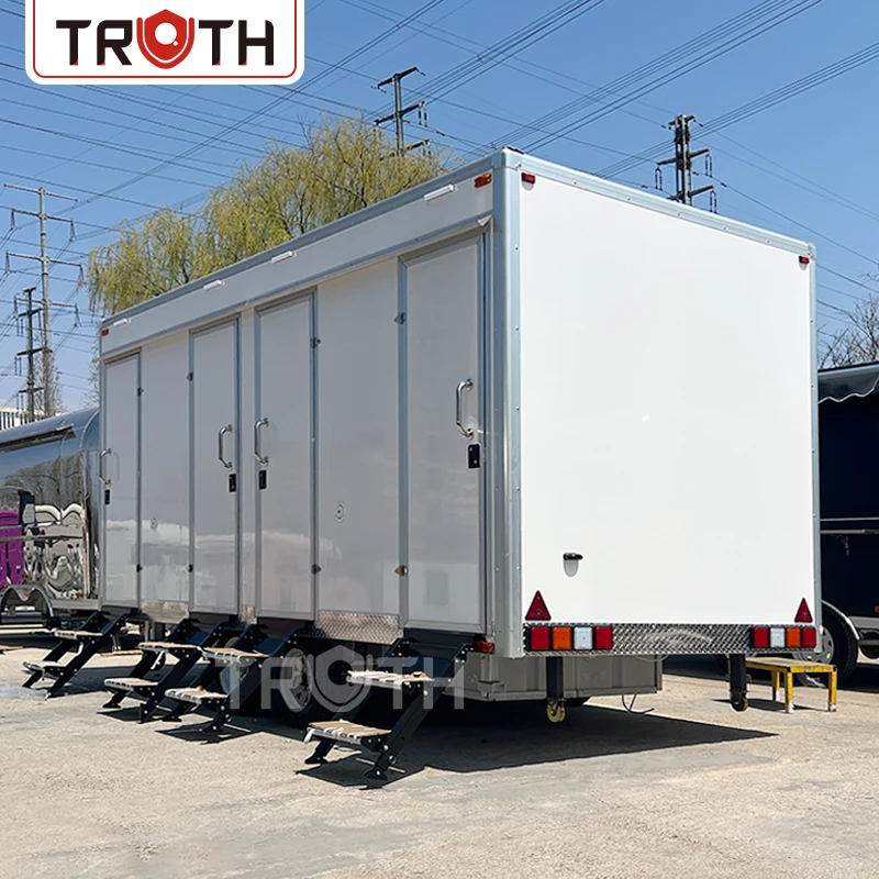 Eco-Friendly Customized Portable Public Toilet Unit with Steel Security Door Ventilation and Project Support