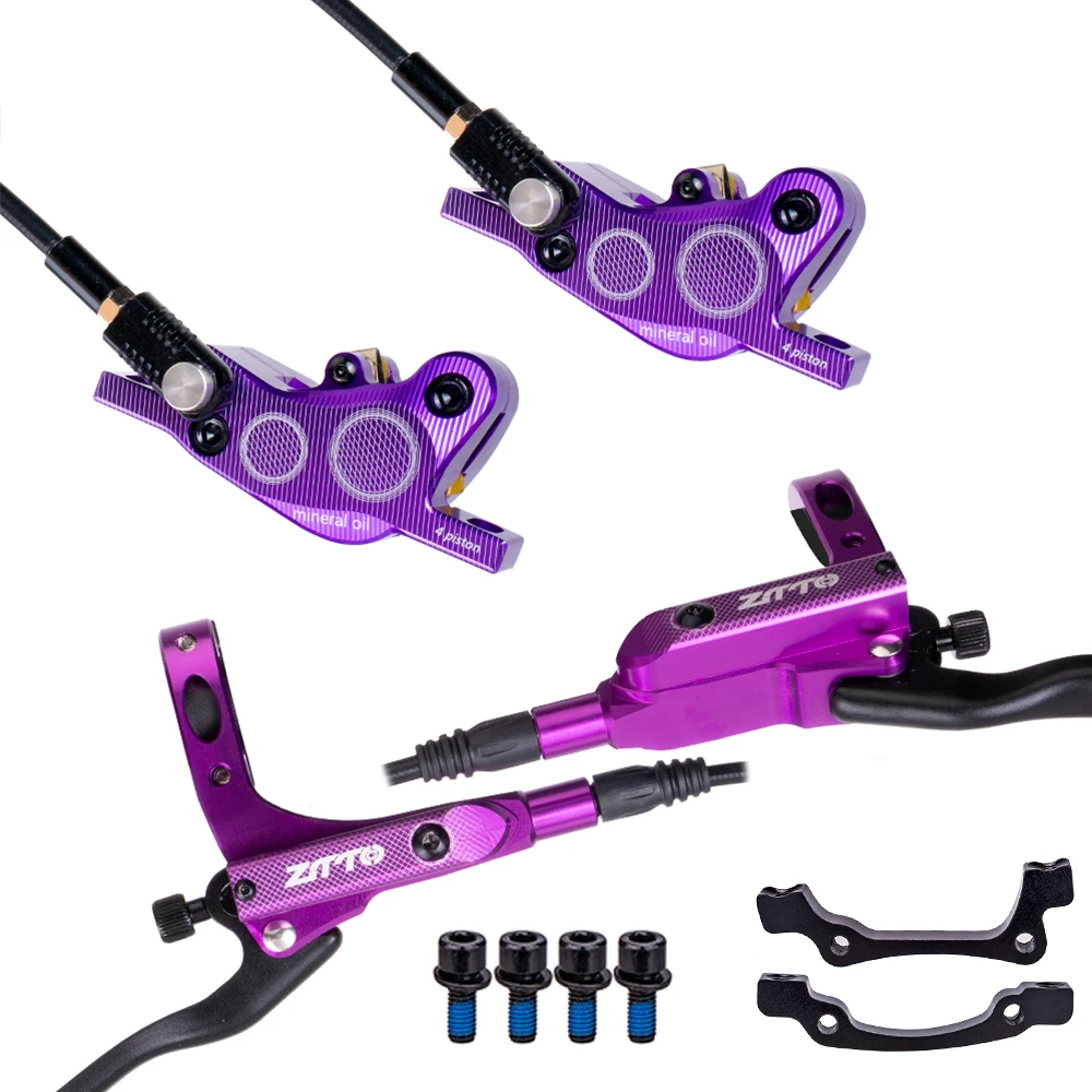 ZTTO MTB 4-zuiger fiets hydraulische schijfrem M840 met koelpads oliedruk racefiets rotor remklauwen IS PM Mount