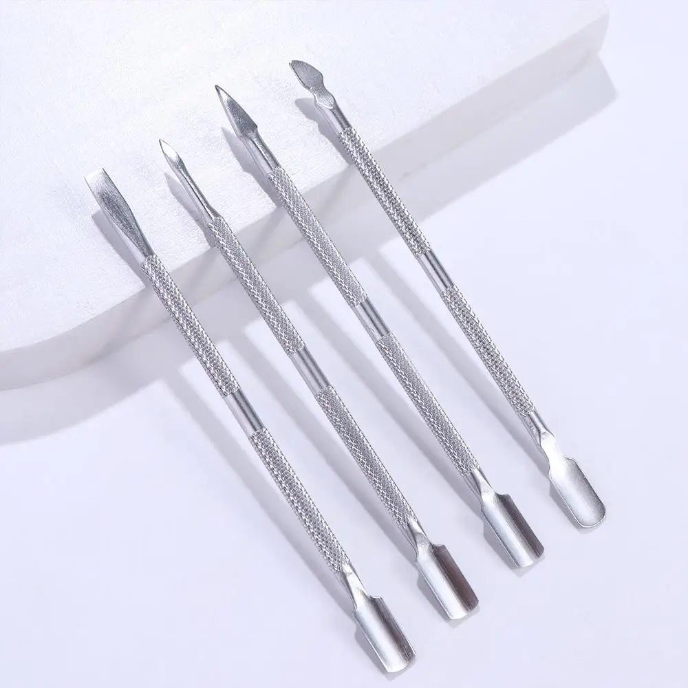 Portable Clean UV Gel Double Head Cuticle Remover Nail Art Files Manicure Accessories Nail Cuticle Pusher Dead Skin Pusher