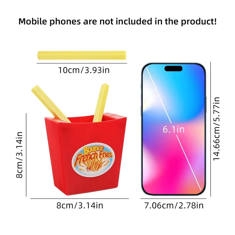 Juego de escritorio de patatas fritas voladoras, rompecabezas para interacción entre padres e hijos, juego de mesa, accesorios de fiesta, patatas fritas de rebote, regalo para niños