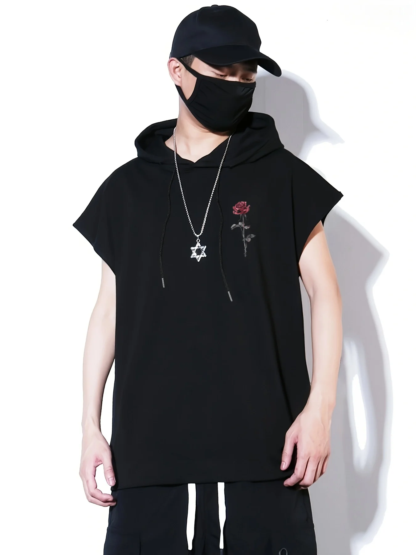 

Cotton VEST Spring And Summer New Cotton Sports Vest Hoodie Sleeveless Running Training Casual Pullover