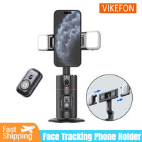 P02 Desktop Phone Stand Automatic Face Tracking 360 ° Rotation for iPhone 16 15 Samsung S23 Xiaomi Handheld Gimbal Selfie Stick