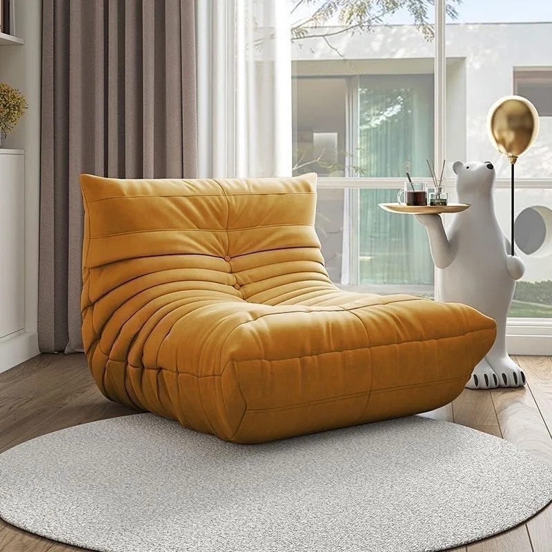 MOMO Caterpillar Lazy Sofa 90cm Width Tatami Mat Single Person Bedroom Balcony Ins Sofa Foam Filling for Lie And Sleep image 6