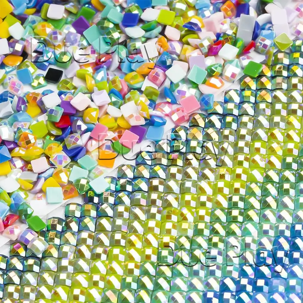 Resin-Foto-Diamantmalerei-Druck mit farbigen Leinwandrändern, Symbolaufkleber, FD AB Kristall, vollflächig, 5D DIY, individuelle Dekoration – Detail 7