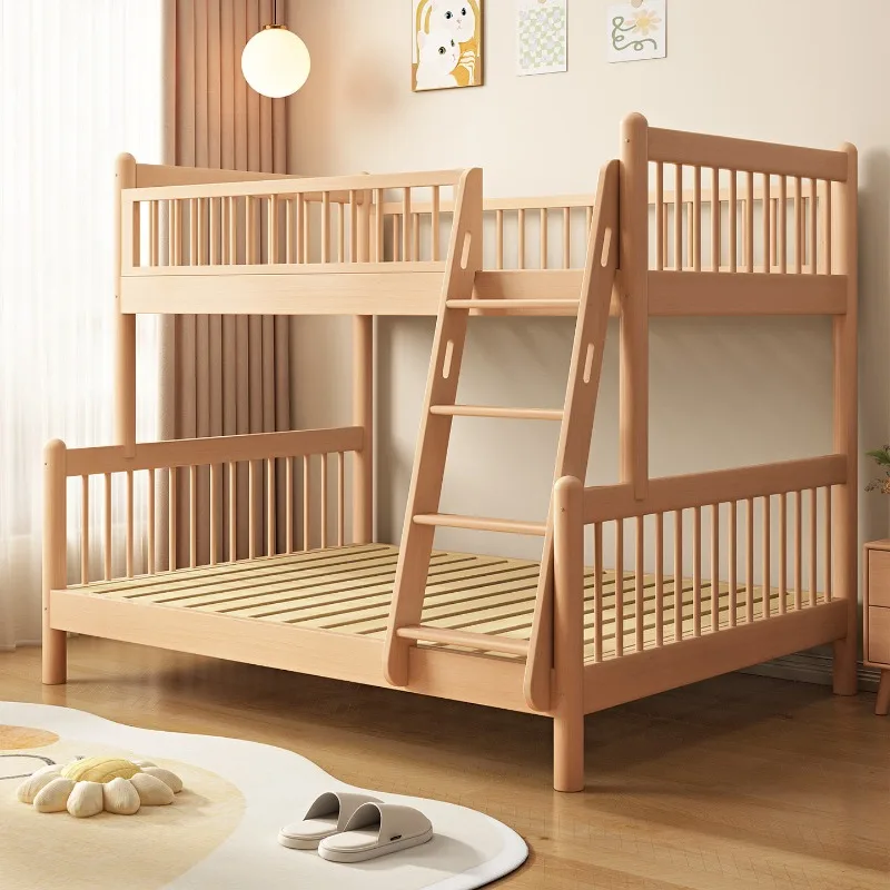 bedroom children's bunk bed simple multifunctional comfortable home bed with mattress cama con almacenamiento interior furniture