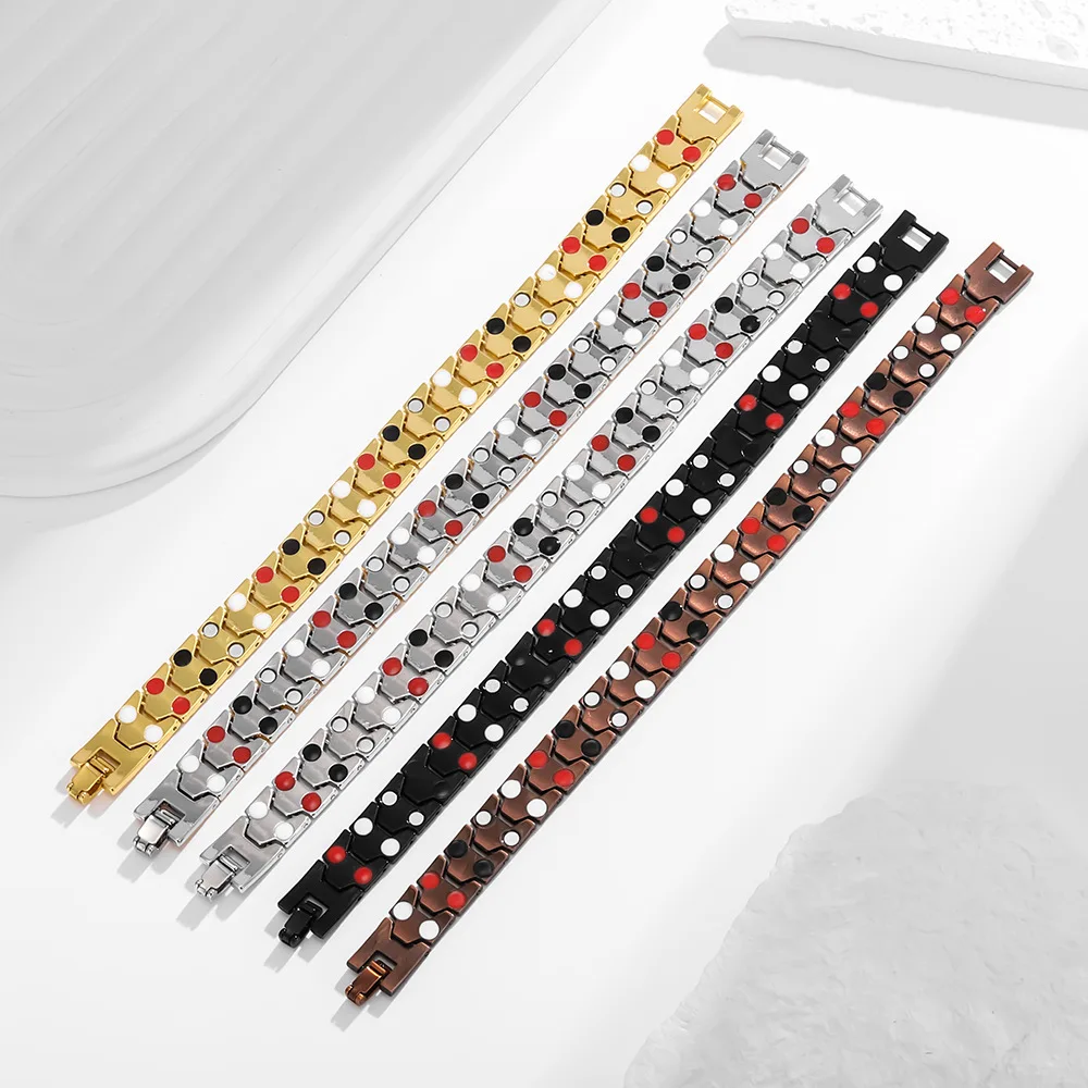 Charm Bracelet Health Energy Bangle Arthritis Twisted Magnetic Exquisite Bracelet Male Gift Power Therapy Magnets Men Bracelet image 6