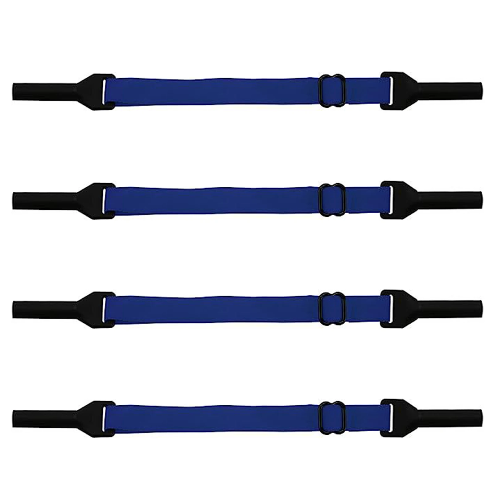 4pcs Eyeglass Strap Soft Polyester Anti-Slip Glasses Holder Adjustable Sport Cord for Fishing Cycling Hiking Outdoor Activities