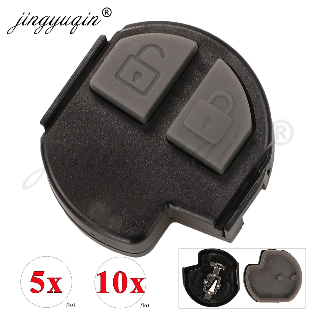 jinyuqin For Suzuki Igins Alto SX4 Vauxhall Agila 2005 2006 2008 2009 2010 Remote Car Key Inner Fob Shell Button Pad