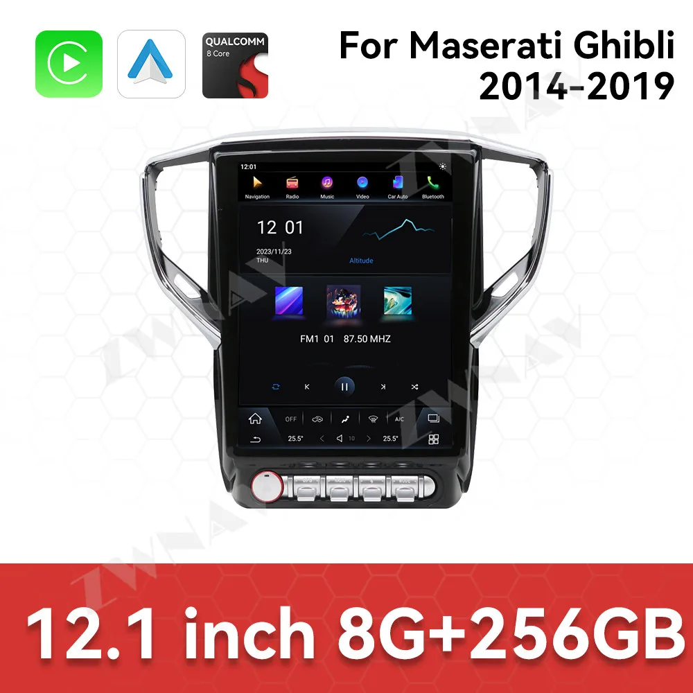 

Car Accessories Radio For Maserati Ghibli 2014-2019 Android Auto GPS Navigation Multimedia Stereo Receiver Head Unit Offline Map
