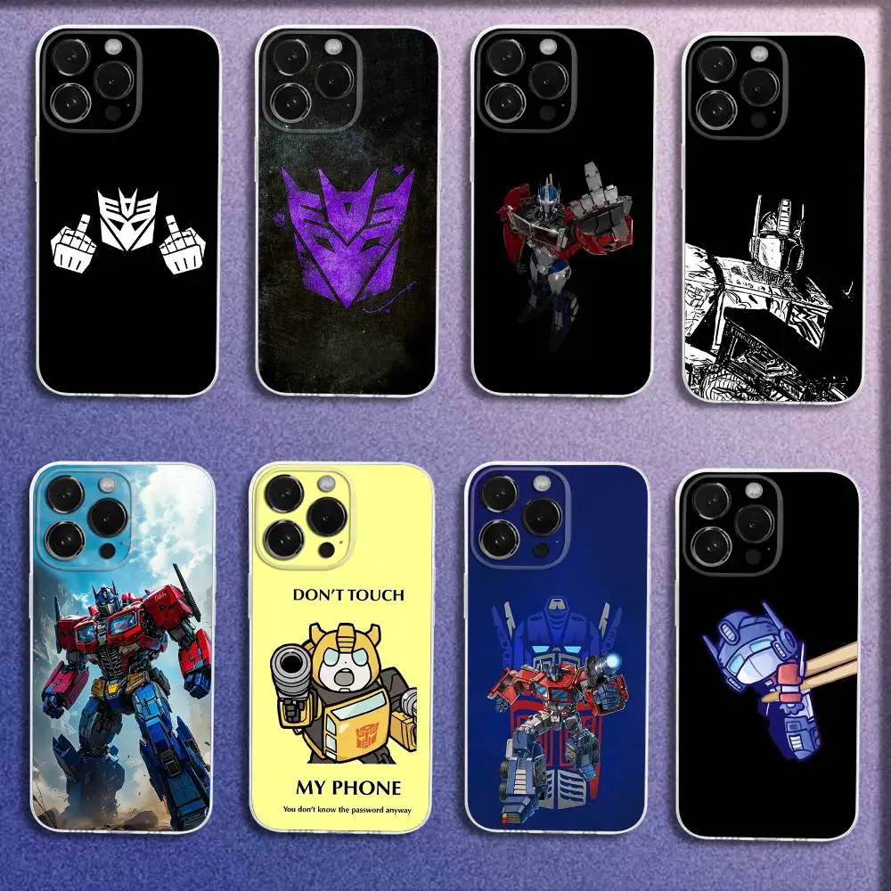 

Funny LOGO T-Transformers Phone Case For iPhone 16,15,14,13,12,11 Plus,Pro,Max,XR,XS,Plus,E,Mini Transparent Cover